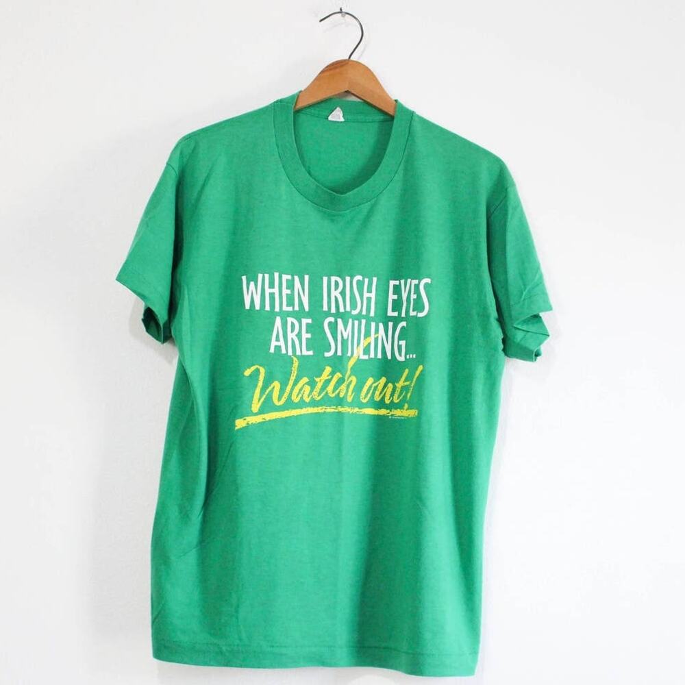 Vintage When Irish Eyes Are Smiling T Shirt XL
